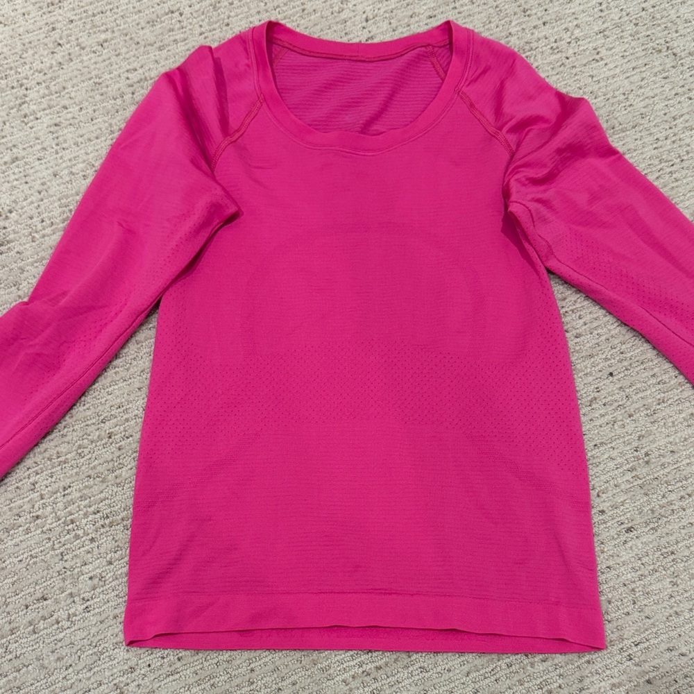 Lululemon Pink Long Sleeve Swiftly Tech